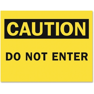 Tarifold, Inc P1949DE Safety Sign Inserts-Caution Do Not Enter, Yellow/Black by Tarifold