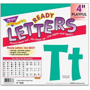 TREND ENTERPRISES, INC. 79768 Letters, Teal, Combo Pack, En/Sp, 216, Tl by Trend