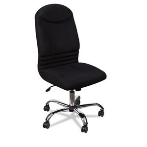 BALT INC. 34731 Olympus Big & Tall Chair, Black Back/Seat, Chrome Base by BALT INC.