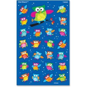 TREND ENTERPRISES, INC. 46322 Stickers, Owl-Stars, Acid-Free, 200 Ea/Pk, Mi by Trend