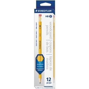 Staedtler Mars GmbH & Co. 13247C12A6 Pre-Sharpened No.2 Pencils, 12/Bx, Yellow by Staedtler