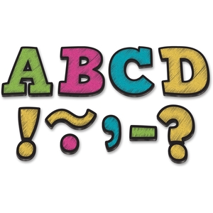 TEACHER CREATED RESOURCES 77212 Accents, Magnetic, 3"Wx3"Lx1/10"H, 55 Ea/Pk, Mi by Teacher Created Resources