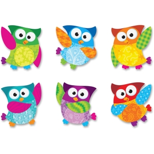 TREND ENTERPRISES, INC. 10880 Mini Accents, Owl Stars, Variety, 36 Ea/Pk, Mi by Trend