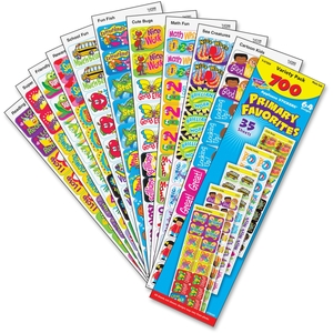 TREND ENTERPRISES, INC. 47909 Stickers, Primary Favorites, 700 Ea/Pk, Mi by Trend