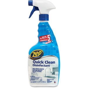 Zep, Inc. ZUQCD32CT Quick Clean Disinfectant, 32Oz., 12/Ct, Yellow by Zep Commercial