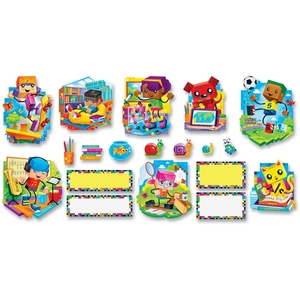 TREND ENTERPRISES, INC. 8380 Set, Bulletin Board, Blockstars, 23, Mi by Trend