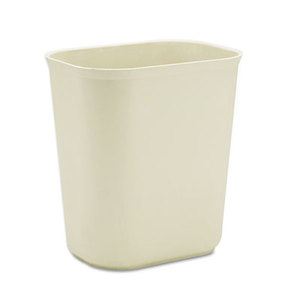 RUBBERMAID COMMERCIAL PROD. RCP 2541 BEI Fire-Resistant Wastebasket, Rectangular, Fiberglass, 3.5gal, Beige by RUBBERMAID COMMERCIAL PROD.