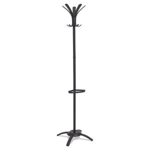 Alba, Inc PMCLEON CLEO Coat Stand, Stand Alone Rack, Ten Knobs, Steel/Plastic, Black by ALBA