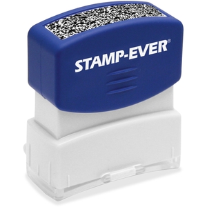 U.S. Stamp & Sign 8866 Pre-Ink Security Block, 9-/16"X1-11/16", Blue by U.S. Stamp & Sign