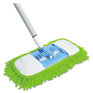 Quickie Manufacturing Corporation 060 Microfiber Dust Mop, 48" Steel Handle, Green, Each by QUICKIE