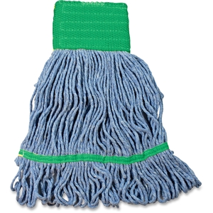 IMPACT PRODUCTS, LLC L270MD Wet Mop Head, w/Tailband, Looped-End, Cotton, 12/CT, Blue by Impact Products