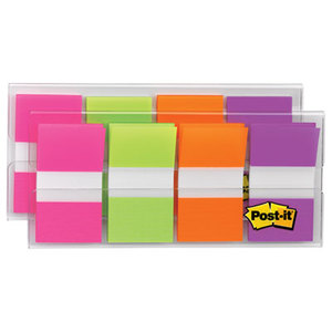 Page Flags in Portable Dispenser, Bright, 160 Flags/Dispenser by 3M/COMMERCIAL TAPE DIV.