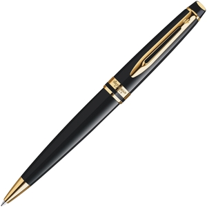 Newell Rubbermaid, Inc S0951700 Waterman Expert III Ball Pen Black Laquer with Gold Trim Medium Blue Ink Ref S0951700 by Waterman