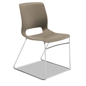 HON COMPANY HONMS101SD Motivate Seating High-Density Stacking Chair, Shadow/Chrome, 4/Carton by HON COMPANY