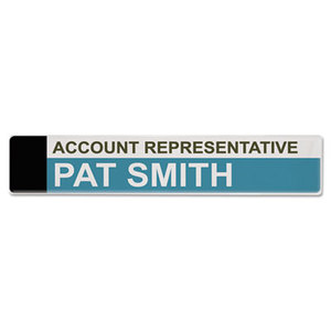 Advantus Corporation AVT-75329 Panel Wall Sign Name Holder, Acrylic, 9 x 2, 6/Pack, Clear by ADVANTUS CORPORATION