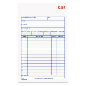 Cardinal Brands, Inc TC4705 Carbonless Sales Order Book, Three-Part Carbonless, 4-3/16 x 7 3/16, 50 Sheets by CARDINAL BRANDS INC.