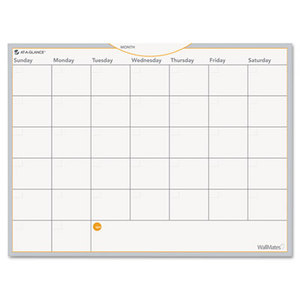 AT-A-GLANCE AW502028 WallMates Self-Adhesive Dry Erase Monthly Planning Surface, 24 x 18 by AT-A-GLANCE