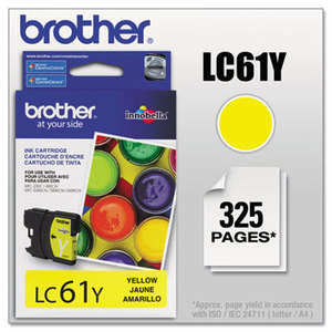 Brother Industries, Ltd LC61Y LC61Y (LC-61Y) Innobella Ink, 325 Page-Yield, Yellow by BROTHER INTL. CORP.