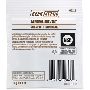 Diversey, Inc 990222 Beer Clean Mineral Solvent, 14G, 100Pk/Ct, We by Diversey