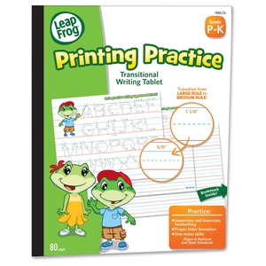 MEGA Brands, Inc DDT96 Printing Practice Writing Tablet, 8"X10", 24/Bx, Multi by The Board Dudes