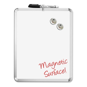 Magnetic Dry-Erase Board,1 Marker/2 Magnets,11"X14",White by The Board Dudes