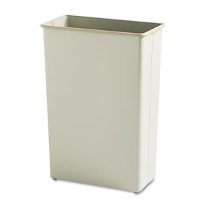 Safco Products 9618SA Rectangular Wastebasket, Steel, 22gal, Sand by SAFCO PRODUCTS