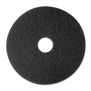 Stripper Floor Pad 7200, 12", Black, 5/Carton by 3M/COMMERCIAL TAPE DIV.