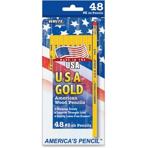 Premium No. 2Hb Pencils, 48/Pk, Yellow by The Write Dudes