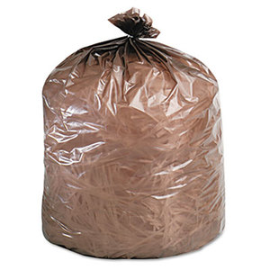 STOUT industrial and commercial grade Products G3344B11 Eco-Degradable Plastic Trash Garbage Bag, 39gal, 1.1mil, 33 x 44, Brown, 40/Box by STOUT