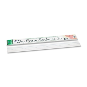 PACON CORPORATION 5185 Dry-Erase Sentence Strips, 3"x24", 30/PK, White by Pacon