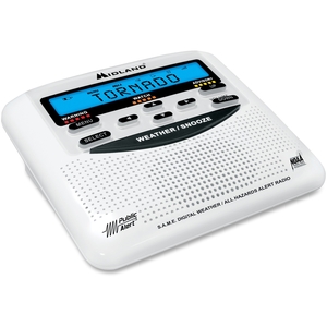 Midland Radio Corporation WR120B Weather Alert Radio, 25 Code, AC/Batt Power, Black by Midland