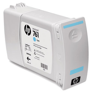 Hewlett-Packard CM994A CM994A (HP 761) Ink Cartridge, 400 mL, Cyan by HEWLETT PACKARD