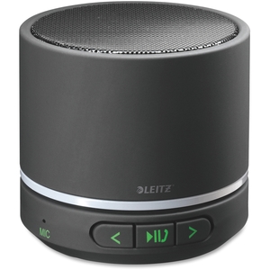 ESSELTE CORPORATION 670102 Mini Portable Bluetooth Speaker, Black by Leitz