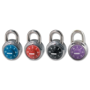 Combination Lock, 1-7/8" W Body, Assorted Dials by Master Lock
