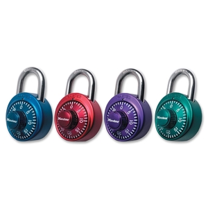 Master Lock, LLC 1530DCM Numeric Combination Locks, Steel Shackle, Assorted Random by Master Lock
