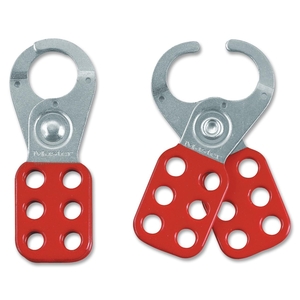Safety Hasp, Accepts up to 6 Padlocks, Red by Master Lock