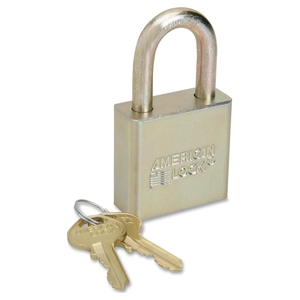 National Industries For the Blind 5340015881036 Solid Body Padlock, w/o Chain,1-3/4W", Shackle, Steel by SKILCRAFT