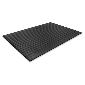 Genuine Joe 53231 Anti-Fatigue Mat, Vinyl Foam, Beveled Edge, 2'x3', Black by Genuine Joe