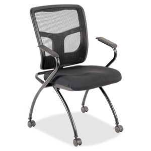 Lorell Furniture 84374 Guest Chair, 24-2/5"Wx24"Dx37"H, 2/CT, Black by Lorell