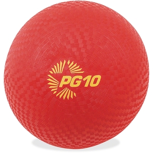 CHAMPION SPORTS PG10RD Playground Ball, Nylon, 2-Ply, 10", Red by Champion Sports