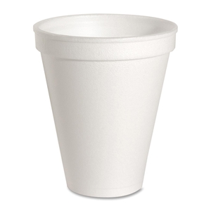 Foam Cups, 8 oz., 1000/CT, White by Genuine Joe