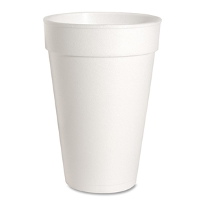 Foam Cups, 16 oz., 500/CT, White by Genuine Joe