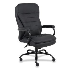 Lorell Furniture 62624 Executive Chair,Dbl Cushion, 33-1/2"x31"x45-1/2", Black by Lorell