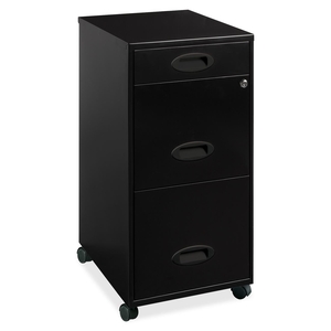 Lorell Furniture 17427 File Organizer, 3-Dr, 14-1/4"X18"X27", Black by Lorell