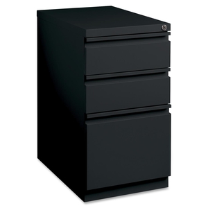 Lorell Furniture 49527 Mobile Pedestal File, B/B/F,15"x22-7/8"x27-3/4", Black by Lorell