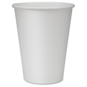 Hot Cups, Single, 12oz., 1000/CT, White by Genuine Joe