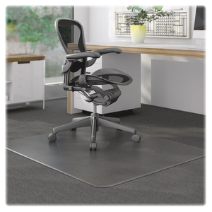 Lorell Furniture 69160 Low Pile Chairmat, Rectangular, Vinyl, 46"x60", CL by Lorell