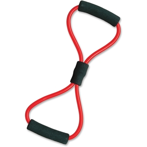 CHAMPION SPORTS AT3 Muscle Toner Loop, Medium Resistance, 7"Wx12"Lx1"H, Rd/Bk by Champion Sports