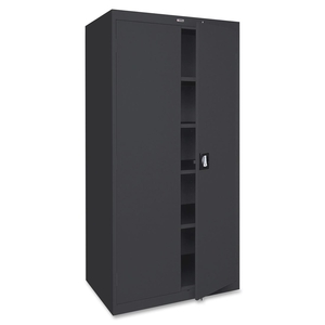 Lorell Furniture 41308 Steel Storage Cabinets, 36"x18"x72", Black by Lorell