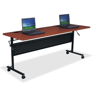 Lorell Furniture 60666 Flipper Table, 60"x24"x29-1/2", Cherry by Lorell